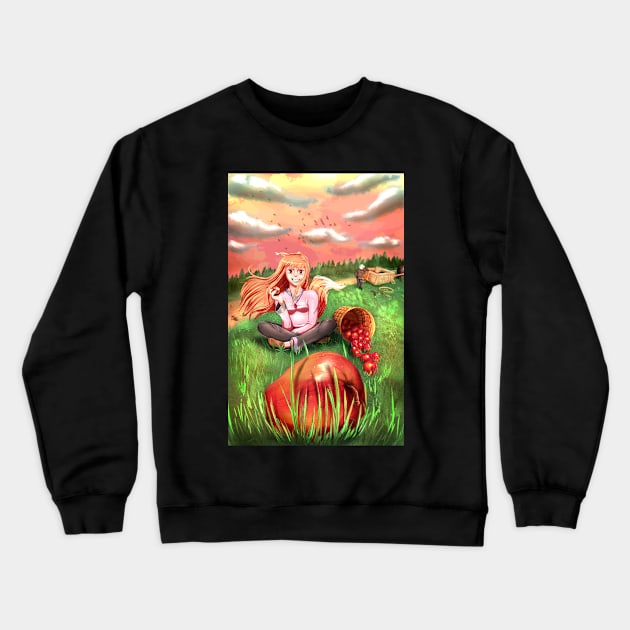 The Wise Wolf (Evening) Crewneck Sweatshirt by Arcanekeyblade5